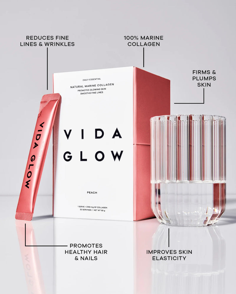 Vida Glow Natural Marine Collagen - Peach